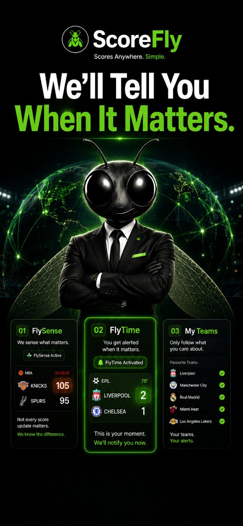 ScoreFly — We'll tell you when it matters